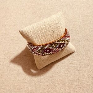 Vintage | Bracelet | Magenta, Purple, Pink, Green & Crystal Bracelet